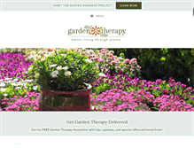Tablet Screenshot of gardentherapy.ca